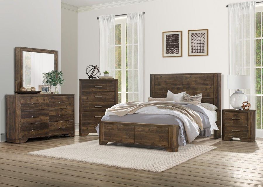The appearance of Jocelyn Rustic Brown Panel Bedroom Set designed by Homelegance in the transitional interior design. This brown piece of furniture  was selected by 1StopBedrooms from Jocelyn Collection to add a touch of cosiness and style into your home. Sku: 1509-1;1509-3;1509-4. Bed Type: Panel Bed. Material: Wood. Product Type: Panel Bed. Bed Size: Queen. Image1