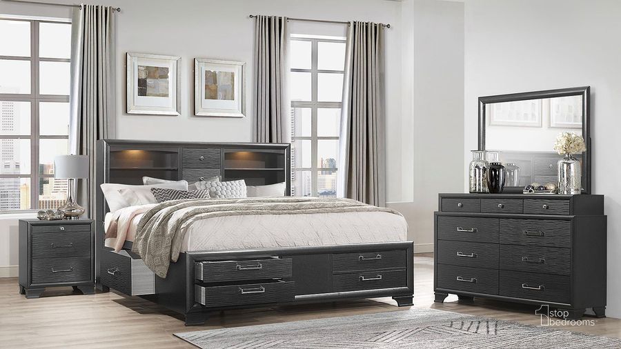 The appearance of Jordyn Grey Bookcase Bedroom Set designed by Global Furniture USA in the transitional interior design. This grey piece of furniture  was selected by 1StopBedrooms from Jordyn Collection to add a touch of cosiness and style into your home. Sku: JORDYN-GREY-KB/QB-FB & SR DRAWER-1;JORDYN-GREY-QB-HB-STORAGE & LIGHT;JORDYN-GREY-QB-FB-STORAGE & FRAME/SLATS;JORDYN-GREY-KB/QB-SR & CTR STORAGE;JORDYN-GREY-KB/QB-FB & SR DRAWER-2;JORDYN-GREY-NS. Bed Type: Bookcase Bed. Material: Wood. Product Type: Bookcase Bed. Bed Size: Full. Image1