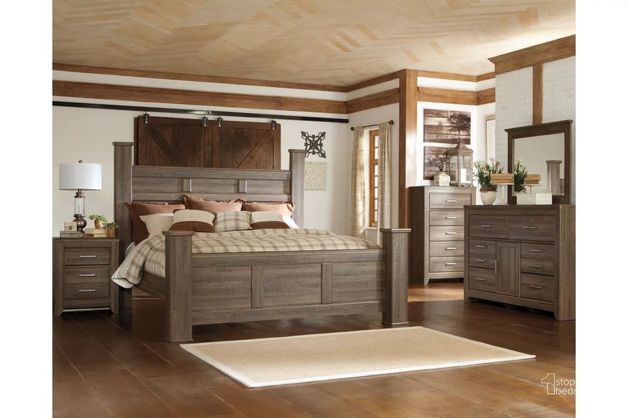 Juararo King Poster Bed by Ashley Furniture 1StopBedrooms