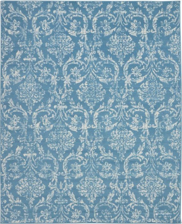 The appearance of Jubilant Blue 8 X 10 Area Rug designed by Nourison in the transitional interior design. This blue piece of furniture  was selected by 1StopBedrooms from Jubilant Collection to add a touch of cosiness and style into your home. Sku: 99446478726. Material: Polypropylene. Product Type: Area Rugs. Image1