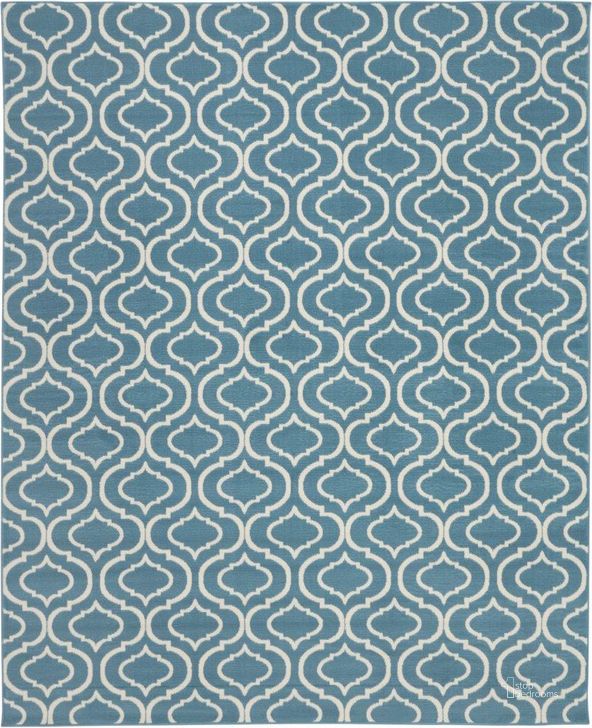 The appearance of Jubilant Blue 8 X 10 Area Rug designed by Nourison in the transitional interior design. This blue piece of furniture  was selected by 1StopBedrooms from Jubilant Collection to add a touch of cosiness and style into your home. Sku: 99446479709. Material: Polypropylene. Product Type: Area Rugs. Image1