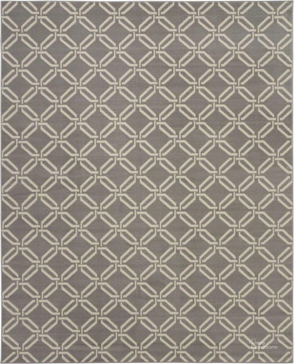 The appearance of Jubilant Grey 8 X 10 Area Rug designed by Nourison in the transitional interior design. This grey piece of furniture  was selected by 1StopBedrooms from Jubilant Collection to add a touch of cosiness and style into your home. Sku: 99446479440. Material: Polypropylene. Product Type: Area Rugs. Image1