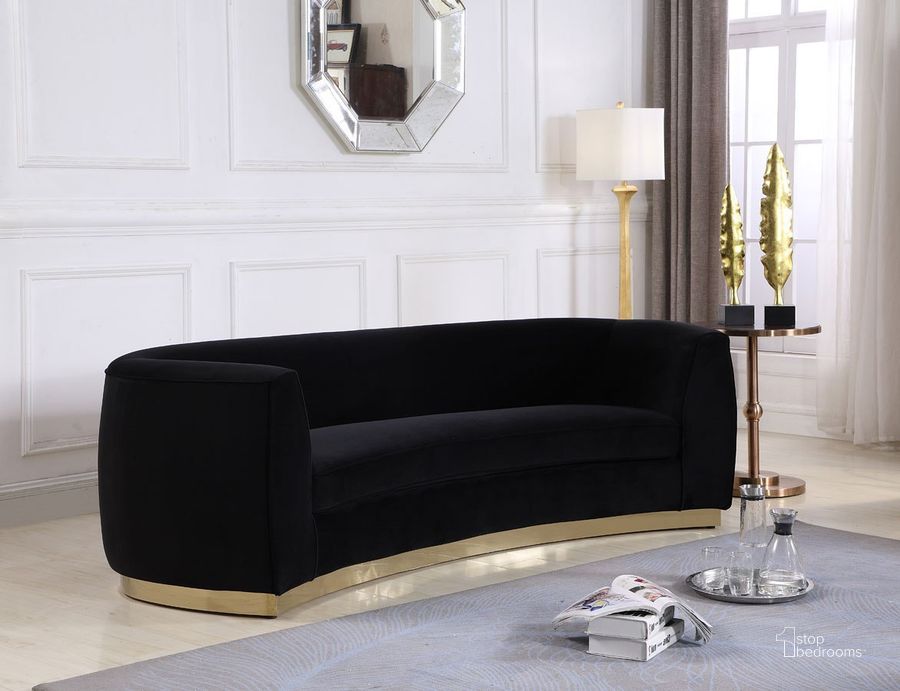 Julian Living Room Set (Black/ Gold) by Meridian | 1StopBedrooms