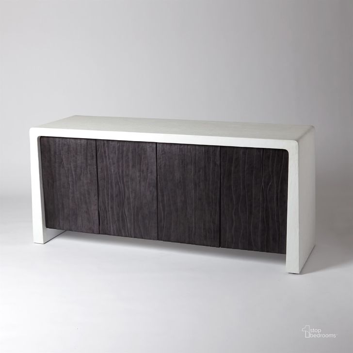 The appearance of Karl Cabinet In Black designed by Global Views in the modern / contemporary interior design. This black piece of furniture  was selected by 1StopBedrooms from Karl Collection to add a touch of cosiness and style into your home. Sku: FDS2004. Product Type: Cabinet. Material: Resin. Image1