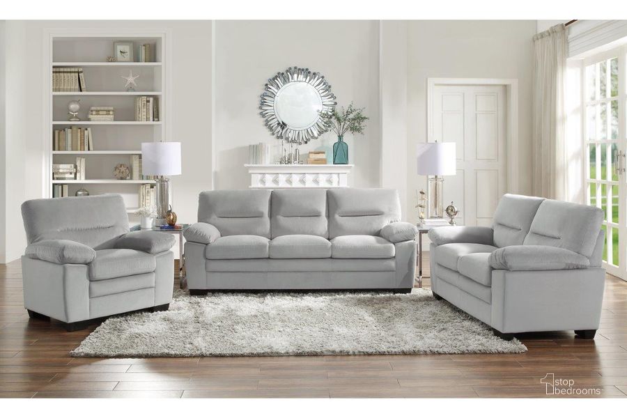 The appearance of Keighly Gray Living Room Set designed by Homelegance in the modern / contemporary interior design. This gray piece of furniture  was selected by 1StopBedrooms from Keighly Collection to add a touch of cosiness and style into your home. Sku: 9328GY-3;9328GY-2. Material: Wood. Product Type: Living Room Set. Image1