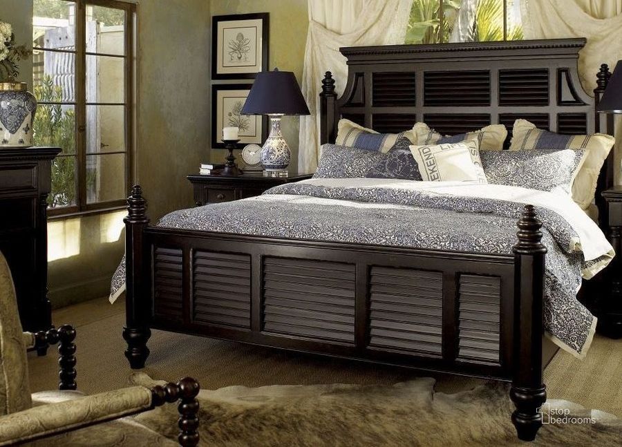 The appearance of Kingstown Rich Tamarind Malabar Panel Bedroom Set designed by Tommy Bahama in the traditional interior design. This black piece of furniture  was selected by 1StopBedrooms from Kingstown Collection to add a touch of cosiness and style into your home. Sku: 01-0619-133C;01-0619-622. Bed Type: Panel Bed. Material: Leather. Product Type: Panel Bed. Bed Size: Queen. Image1