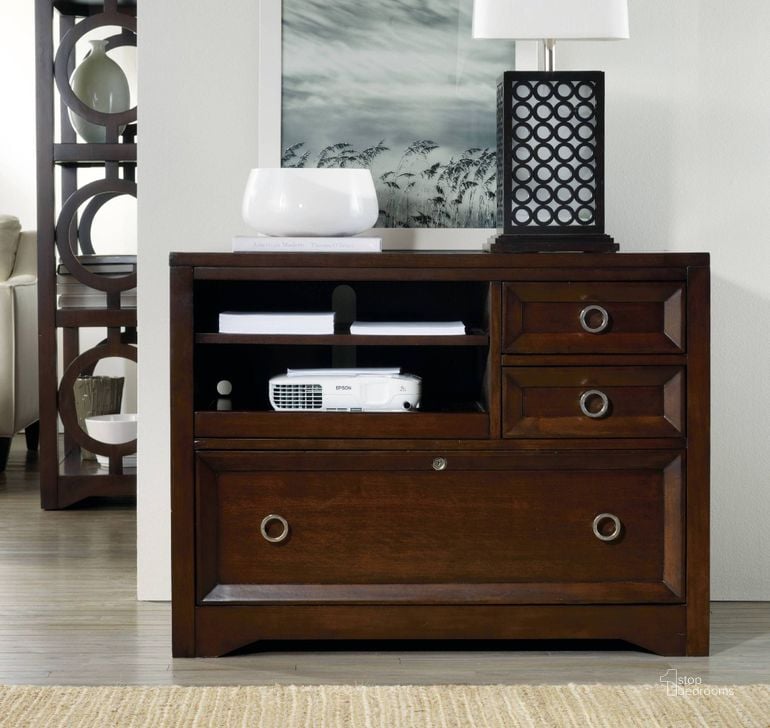 The appearance of Kinsey Brown Utility File designed by Hooker in the modern / contemporary interior design. This brown piece of furniture  was selected by 1StopBedrooms from Kinsey Collection to add a touch of cosiness and style into your home. Sku: 5066-10413. Material: Wood. Product Type: File Cabinet.
