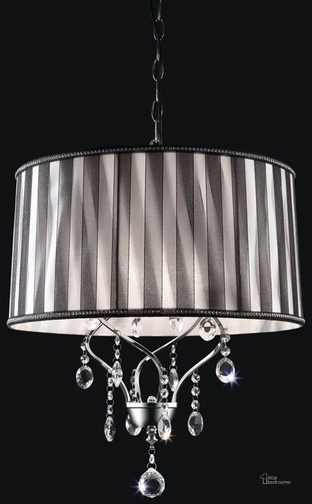 The appearance of Arya Hanging Crystal Ceiling Lamp designed by Furniture of America in the traditional interior design. This silver piece of furniture  was selected by 1StopBedrooms from Arya Collection to add a touch of cosiness and style into your home. Sku: L95123H. Material: Metal. Product Type: Lamp.