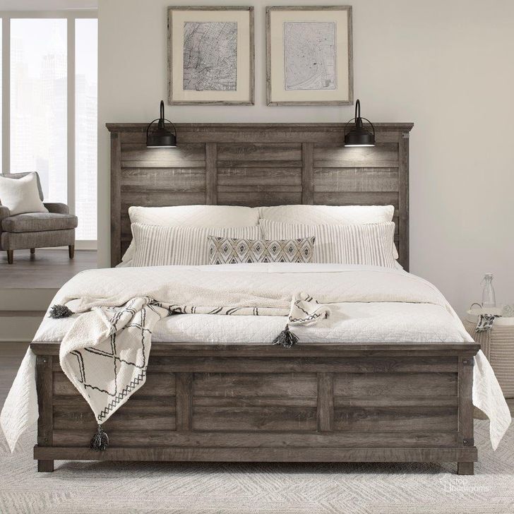 The appearance of Lakeside Haven Brownstone King Panel Bed designed by Liberty in the modern / contemporary interior design. This brown piece of furniture  was selected by 1StopBedrooms from Lakeside Haven Collection to add a touch of cosiness and style into your home. Sku: 903-BR15HF;903-BR25;903-BR90. Bed Type: Panel Bed. Product Type: Panel Bed. Bed Size: King. Image1