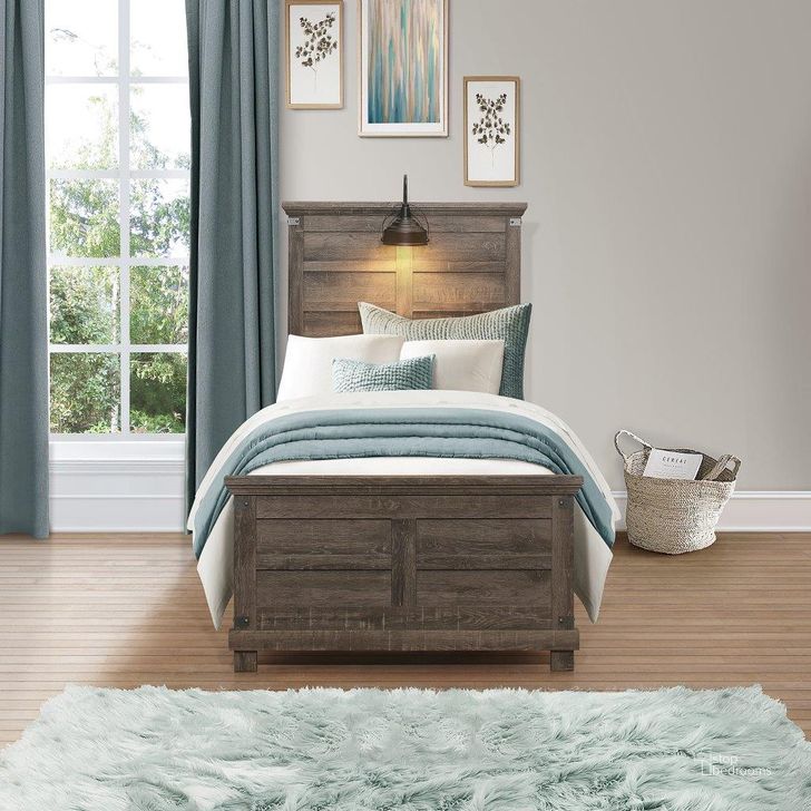 The appearance of Lakeside Haven Brownstone Twin Panel Bed designed by Liberty in the modern / contemporary interior design. This brown piece of furniture  was selected by 1StopBedrooms from Lakeside Haven Collection to add a touch of cosiness and style into your home. Sku: 903-BR11HF;903-BR26;903-BR89. Bed Type: Panel Bed. Product Type: Panel Bed. Bed Size: Twin. Image1