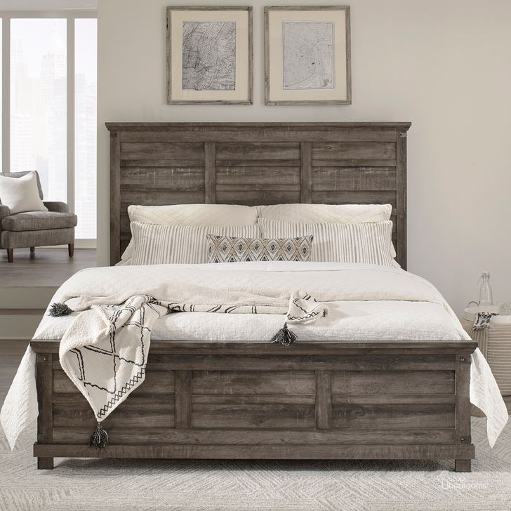 The appearance of Lakeside Haven Opt King Panel Bed In Light Brown designed by Liberty in the transitional interior design. This light brown piece of furniture  was selected by 1StopBedrooms from Lakeside Haven Collection to add a touch of cosiness and style into your home. Sku: 903-BR15HF;903-BR90. Bed Type: Panel Bed. Product Type: Panel Bed. Bed Size: King. Material: Rubberwood. Image1