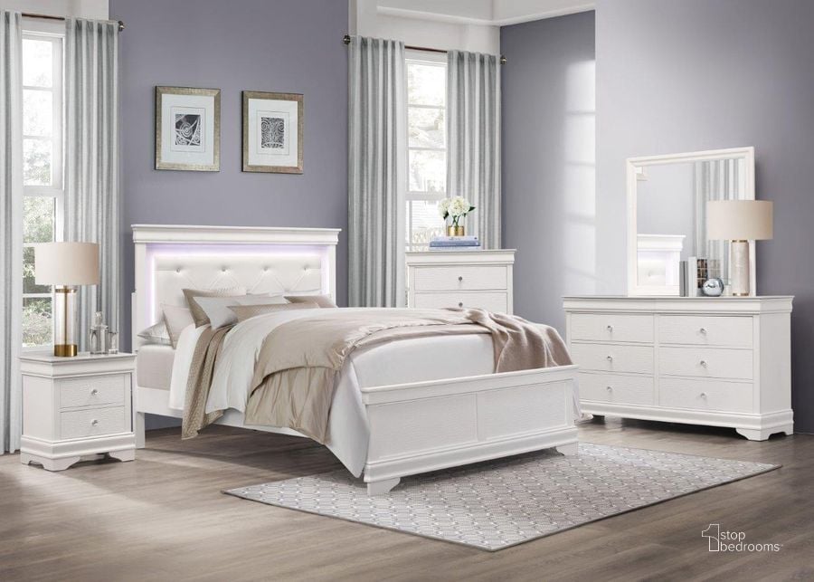 The appearance of Lana White Youth Panel Bedroom Set designed by Homelegance in the transitional interior design. This white piece of furniture  was selected by 1StopBedrooms from Lana Collection to add a touch of cosiness and style into your home. Sku: 1556WT-1;1556W-4. Bed Type: Panel Bed. Material: Wood. Product Type: Panel Bed. Bed Size: Twin. Image1