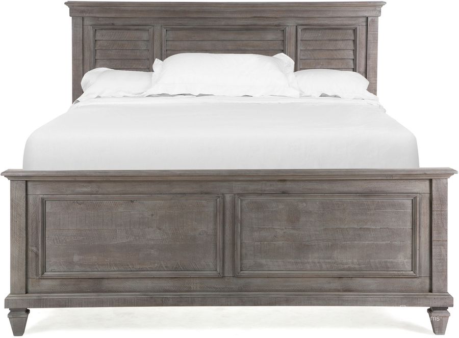 The appearance of Lancaster Complete King Shutter Panel Bed designed by Magnussen in the transitional interior design. This gray piece of furniture  was selected by 1StopBedrooms from Lancaster Collection to add a touch of cosiness and style into your home. Sku: B4352-55R;B4352-65F;B4352-65H. Bed Type: Panel Bed. Product Type: Panel Bed. Bed Size: King. Material: Pine. Image1