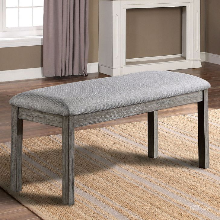 The appearance of Laquila Bench In Gray designed by Furniture of America in the rustic / southwestern interior design. This gray piece of furniture  was selected by 1StopBedrooms from Laquila Collection to add a touch of cosiness and style into your home. Sku: CM3542GY-BN. Material: Wood. Product Type: Bench. Image1