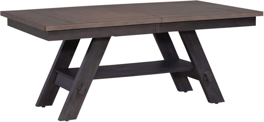 The appearance of Lawson Rectangular Table In Slate With Weathered Gray Top designed by Liberty in the transitional interior design. This gray piece of furniture  was selected by 1StopBedrooms from Lawson Collection to add a touch of cosiness and style into your home. Sku: 116GY-P4090;116GY-T4090T. Product Type: Accent Table. Material: Rubberwood. Image1