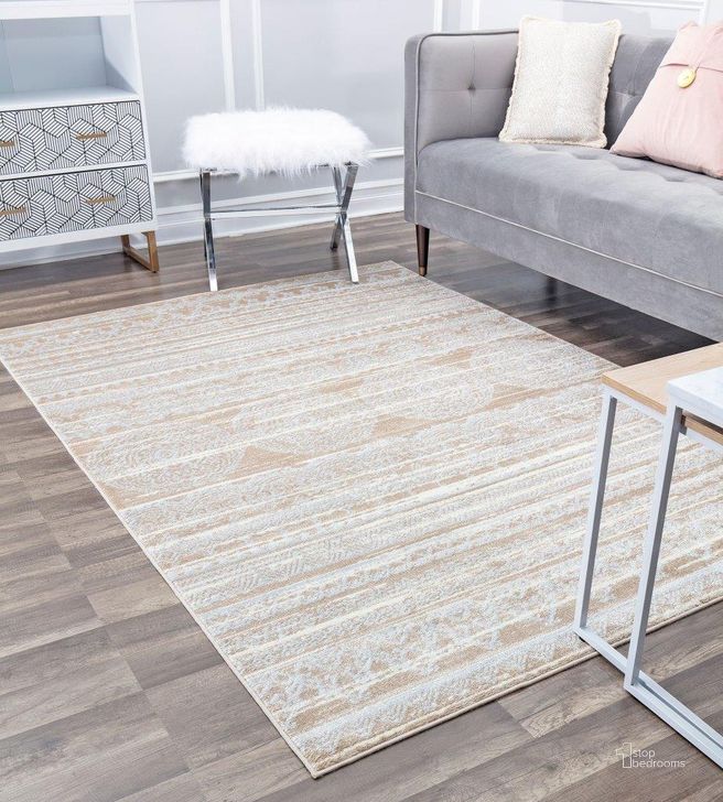 The appearance of Leopold L x 10B Misty Cream Oriental Transitional Cream 2' x 4' Area Rug designed by Rugs America in the transitional interior design. This cream piece of furniture  was selected by 1StopBedrooms from Leopold Collection to add a touch of cosiness and style into your home. Sku: RA30531. Material: Polypropylene. Product Type: Area Rugs. Image1