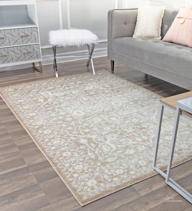 The appearance of Leopold L x 20A Vanilla Oriental Transitional Cream 9' x 12' Area Rug designed by Rugs America in the transitional interior design. This vanilla piece of furniture  was selected by 1StopBedrooms from Leopold Collection to add a touch of cosiness and style into your home. Sku: RA30536. Material: Polypropylene. Product Type: Area Rugs. Image1