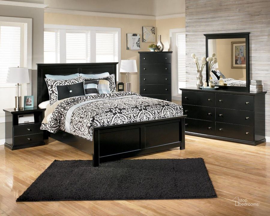 The appearance of Lesterdale Black Youth Bed Bedroom Set designed by Polished Pine in the country / farmhouse interior design. This black piece of furniture  was selected by 1StopBedrooms from Lesterdale Collection to add a touch of cosiness and style into your home. Sku: B138-53;B138-52;B138-83;B138-91. Bed Type: Panel Bed. Material: Wood. Product Type: Panel Bed. Bed Size: Twin. Image1