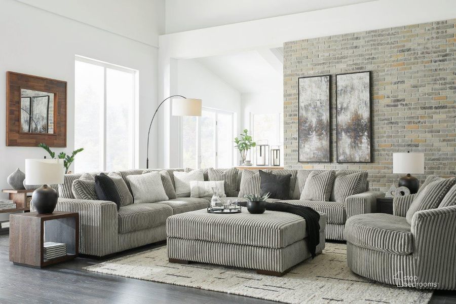 Lindyn Fog Oversized Swivel Accent Chair by Ashley Furniture ...