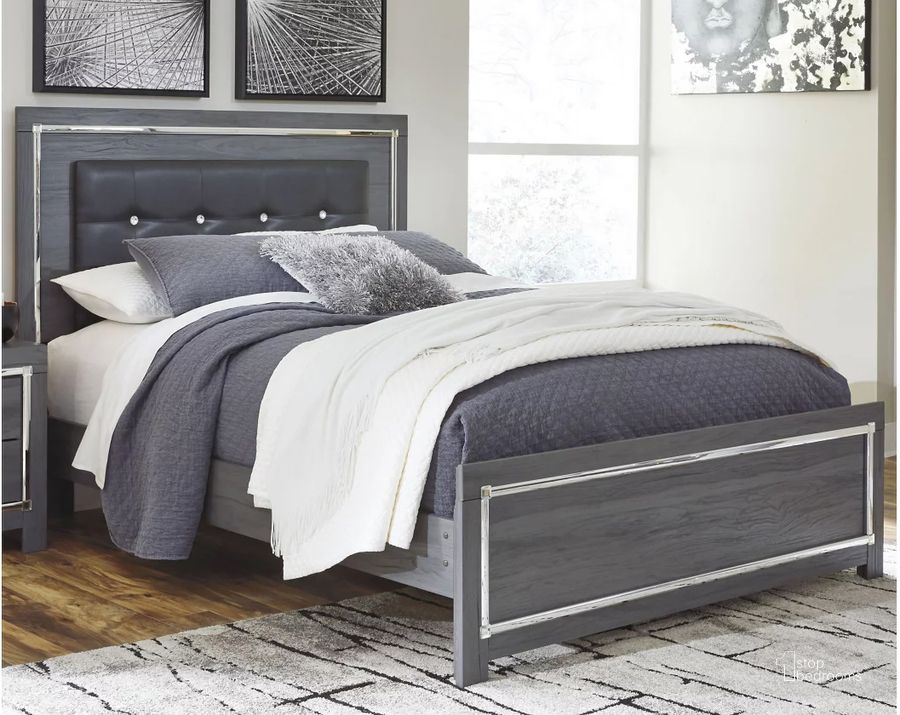 The appearance of Lodanna Gray Queen Upholstered Panel Bed designed by Signature Design by Ashley in the modern / contemporary interior design. This gray piece of furniture  was selected by 1StopBedrooms from Lodanna Collection to add a touch of cosiness and style into your home. Sku: B214-54;B214-57;B214-96. Bed Type: Panel Bed. Material: Wood. Product Type: Panel Bed. Bed Size: Queen. Image1