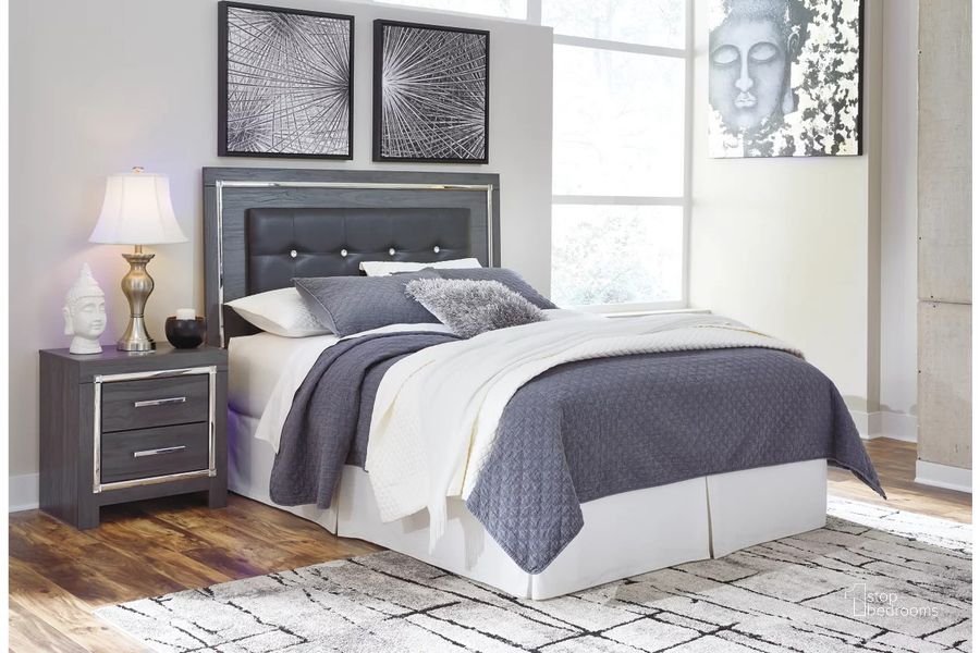 Lodanna Gray Queen Upholstered Panel Headboard Only by Ashley Furniture