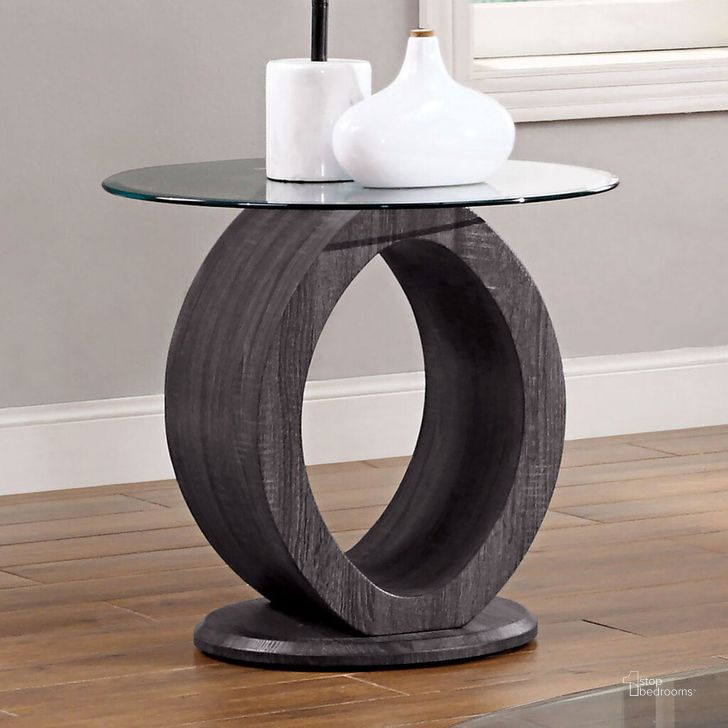The appearance of Lodia End Table In Gray designed by Furniture of America in the modern / contemporary interior design. This gray piece of furniture  was selected by 1StopBedrooms from Lodia Collection to add a touch of cosiness and style into your home. Sku: CM4825GY-E-1;CM4825GY-E-2. Material: Wood. Product Type: End Table.