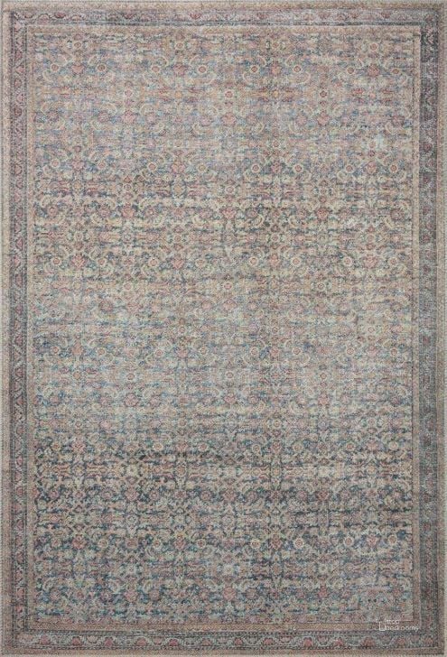 The appearance of Loloi II Adrian Denim and Multi 3'-6" x 5'-6" Accent Rug designed by Loloi Rugs in the traditional interior design. This denim and multi piece of furniture  was selected by 1StopBedrooms from Adrian Collection to add a touch of cosiness and style into your home. Sku: ADRIADR-04DEML3656. Material: Polyester. Product Type: Area Rugs. Image1
