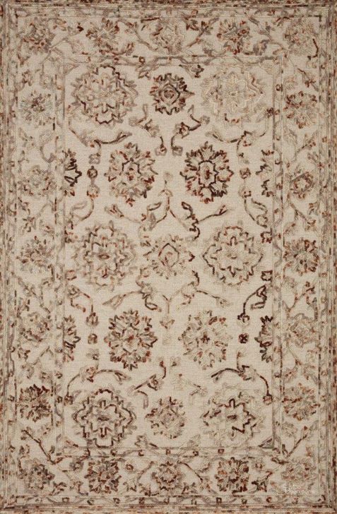The appearance of Loloi II Halle Taupe and Rust 2'-0" x 5'-0" Accent Rug designed by Loloi Rugs in the traditional interior design. This taupe piece of furniture  was selected by 1StopBedrooms from Halle Collection to add a touch of cosiness and style into your home. Sku: HALEHAE-03TARU2050. Material: Wool. Product Type: Area Rugs. Image1