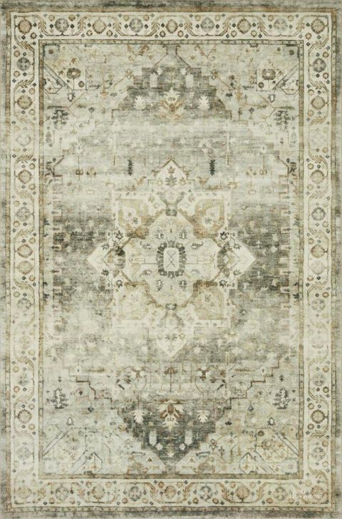 The appearance of Loloi II Rosette Sage and Beige 2'-2" x 3'-8" Accent Rug designed by Loloi Rugs in the traditional interior design. This sage and beige piece of furniture  was selected by 1StopBedrooms from Rosette Collection to add a touch of cosiness and style into your home. Sku: ROSTROS-09SGBE2238. Material: Polyester. Product Type: Area Rugs. Image1