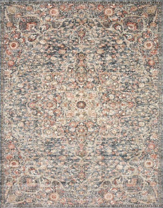 The appearance of Loloi II Saban Blue and Spice 18" x 18" Sample Rug designed by Loloi Rugs in the traditional interior design. This blue and spice piece of furniture  was selected by 1StopBedrooms from Saban Collection to add a touch of cosiness and style into your home. Sku: SABASAB-02BBSQ160S. Material: Polypropylene. Product Type: Area Rugs. Image1