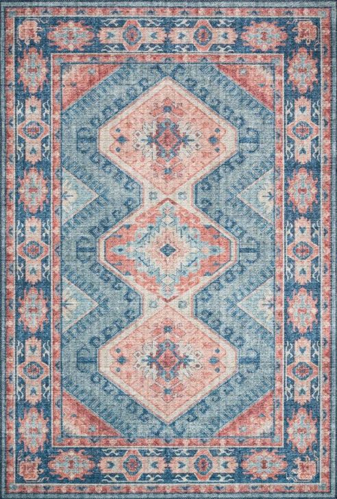 The appearance of Loloi II Skye Turquoise and Terracotta 2'-6" x 10'-0" Runner Rug designed by Loloi Rugs in the traditional interior design. This turquoise and terracotta piece of furniture  was selected by 1StopBedrooms from Skye Collection to add a touch of cosiness and style into your home. Sku: SKYESKY-03TQTC26A0. Material: Polyester. Product Type: Area Rugs. Image1