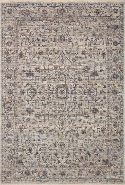 The appearance of Loloi II Sorrento Mist and Charcoal 11'-6" x 15'-7" Area Rug designed by Loloi Rugs in the traditional interior design. This charcoal piece of furniture  was selected by 1StopBedrooms from Sorrento Collection to add a touch of cosiness and style into your home. Sku: SORRSOR-01MICCB6F7. Material: Polyester. Product Type: Area Rugs. Image1