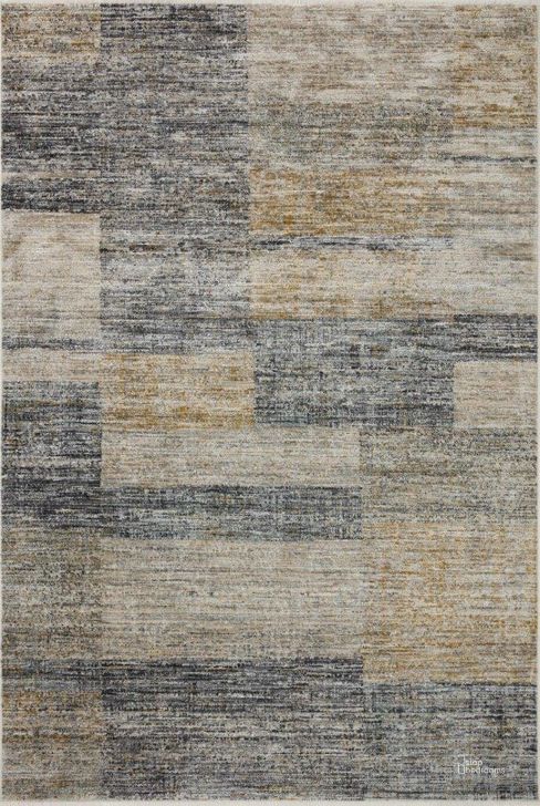 The appearance of Loloi Soho Grey and Gold 11'-6" x 15'-7" Area Rug designed by Loloi Rugs in the modern / contemporary interior design. This grey and gold piece of furniture  was selected by 1StopBedrooms from Soho Collection to add a touch of cosiness and style into your home. Sku: SOHOSOH-08GYGOB6F7. Material: Polyester. Product Type: Area Rugs. Image1