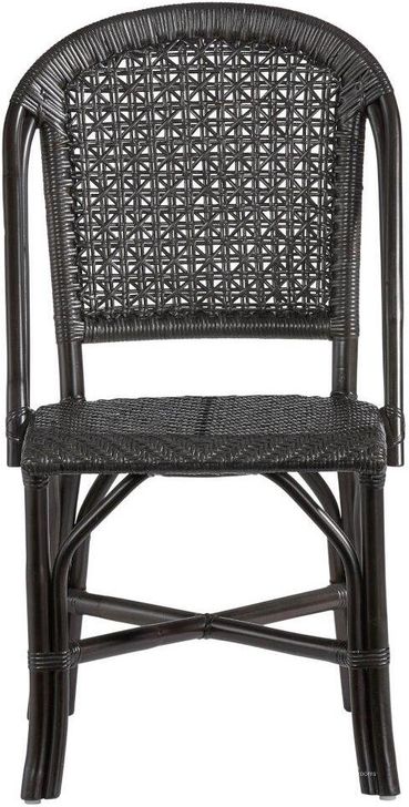 The appearance of Louie Accent Side Chair Set Of 2 In Black designed by Progressive Furniture in the transitional interior design. This black piece of furniture  was selected by 1StopBedrooms from Louie Collection to add a touch of cosiness and style into your home. Sku: A400-41B. Product Type: Side Chair. Material: Rattan. Image1