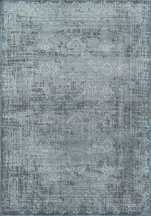 The appearance of Ludlow MD30A Imperial Sky Transitional Vintage Blue 8' x 10' Area Rug designed by Rugs America in the transitional interior design. This blue piece of furniture  was selected by 1StopBedrooms from Ludlow Collection to add a touch of cosiness and style into your home. Sku: RA30221. Material: Polypropylene. Product Type: Area Rugs. Image1