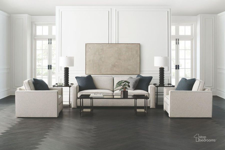 The appearance of Ludovico Gray Living Room Set 0qd24520138 designed by Isaac Tahari in the transitional interior design. This gray piece of furniture  was selected by 1StopBedrooms from Ludovico Collection to add a touch of cosiness and style into your home. Sku: UPH-019-016-C;UPH-019-0310-C. Material: Wood. Product Type: Living Room Set. Image1