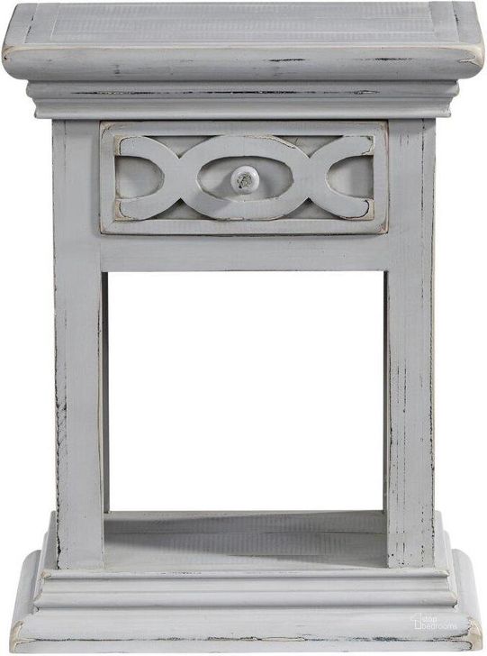 The appearance of Luna Nightstand In Gray designed by Progressive Furniture in the transitional interior design. This gray piece of furniture  was selected by 1StopBedrooms from Luna Collection to add a touch of cosiness and style into your home. Sku: A708-69G. Product Type: Nightstand. Material: Solid Pine. Image1