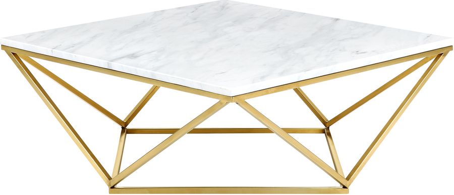 The appearance of Luno Gold Coffee and Cocktail Table designed by Furnique in the modern / contemporary interior design. This gold piece of furniture  was selected by 1StopBedrooms from Luno Collection to add a touch of cosiness and style into your home. Sku: 216-C-1;216-C-2. Material: Other. Product Type: Coffee Table. Image1
