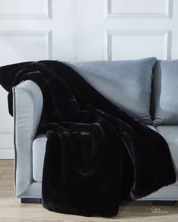 The appearance of Luxury Chinchilla Faux Fur Trow Blanket Black (50 X 60) designed by Amazing Rugs in the modern / contemporary interior design. This black piece of furniture  was selected by 1StopBedrooms from Chinchilla Collection to add a touch of cosiness and style into your home. Sku: RSTBK5060. Material: Polyester. Product Type: Throw. Image1