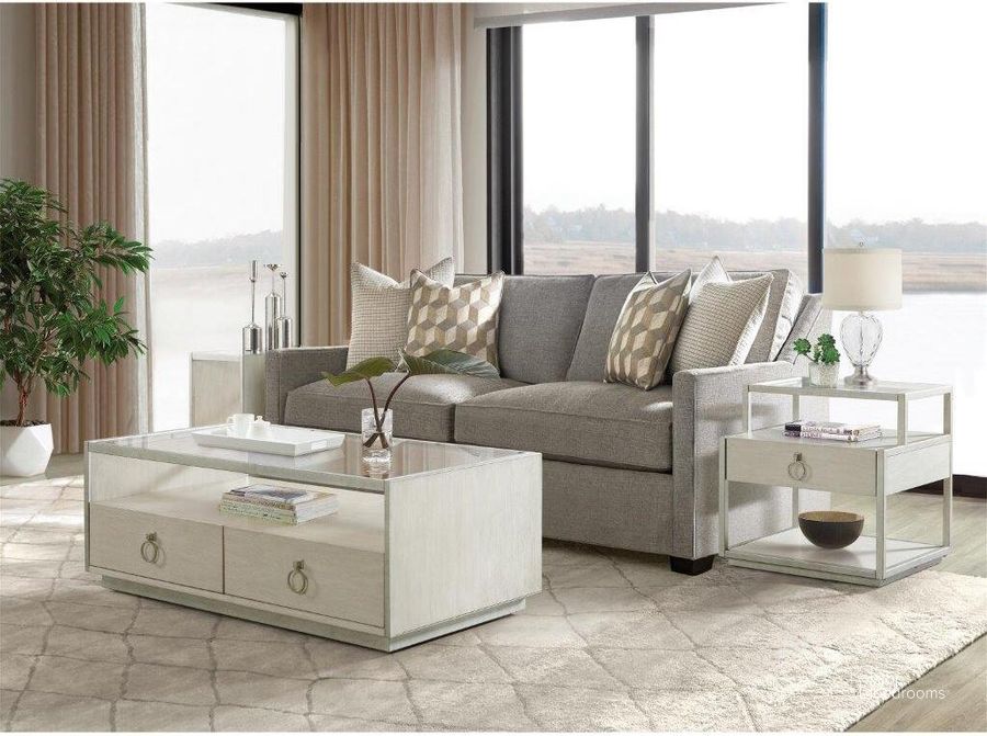 The appearance of Maisie Rectangular Coffee Table designed by Riverside Furniture in the glam interior design. This champagne piece of furniture  was selected by 1StopBedrooms from Maisie Collection to add a touch of cosiness and style into your home. Sku: 50202. Product Type: Coffee Table. Image1