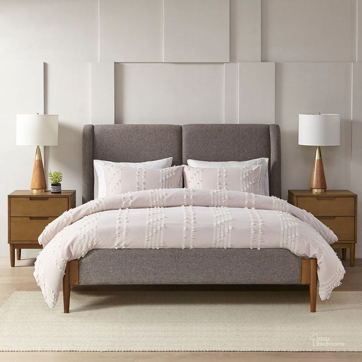 The appearance of Mallory Queen Bed In Brown Multi designed by Olliix in the transitional interior design. This brown multi piece of furniture  was selected by 1StopBedrooms from Mallory Collection to add a touch of cosiness and style into your home. Sku: II115-0417. Bed Type: Panel Bed. Material: Wood. Product Type: Panel Bed. Bed Size: Queen. Image1