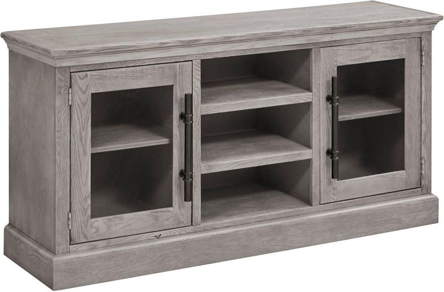 The appearance of Manchester 66 Inch Console With 2 Doors In Grey designed by Aspenhome in the traditional interior design. This grey piece of furniture  was selected by 1StopBedrooms from Manchester Collection to add a touch of cosiness and style into your home. Sku: WKM1241-HGR. Material: Wood. Product Type: TV Console. Image1