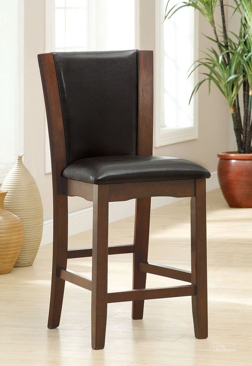 The appearance of Manhattan Counter Height Chair Set of 2 In Espresso designed by Furniture of America in the modern / contemporary interior design. This espresso piece of furniture  was selected by 1StopBedrooms from Manhattan Collection to add a touch of cosiness and style into your home. Sku: CM3710PC-2PK. Material: Wood. Product Type: Counter Height Chair.