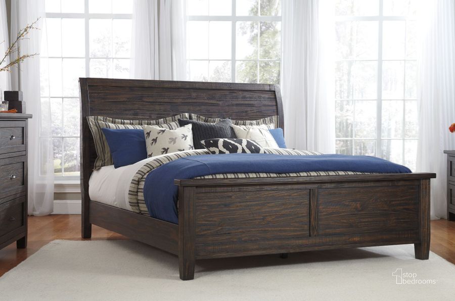 The appearance of Maniberries Brown Queen Panel Bed designed by Luxury Loft in the modern / contemporary interior design. This brown piece of furniture  was selected by 1StopBedrooms from Maniberries Collection to add a touch of cosiness and style into your home. Sku: B658-54;B658-57;B658-96. Bed Type: Panel Bed. Material: Wood. Product Type: Panel Bed. Bed Size: Queen. Image1