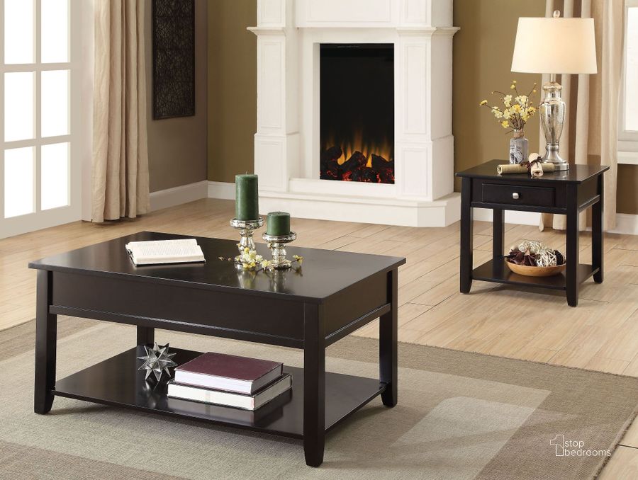 The appearance of Maple Ridge Black Occasional Table Set designed by Bennett Interiors in the modern / contemporary interior design. This black piece of furniture  was selected by 1StopBedrooms from Maple Ridge Collection to add a touch of cosiness and style into your home. Sku: 82950;82952. Material: Wood. Product Type: Occasional Table Set. Table Top Shape: Rectangular. Image1