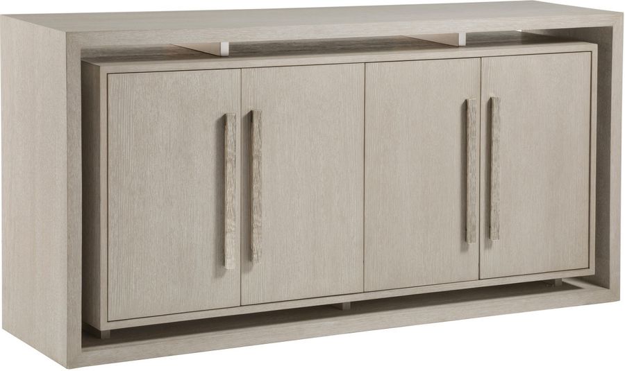 The appearance of Mar Monte Media Console designed by Artistica Home in the coastal interior design. This taupe piece of furniture  was selected by 1StopBedrooms from Mar Monte Collection to add a touch of cosiness and style into your home. Sku: 01-2300-907. Product Type: Media Console. Image1