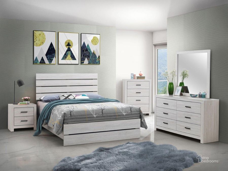 The appearance of Marion Coastal White Panel Bedroom Set designed by Coaster in the transitional interior design. This white piece of furniture  was selected by 1StopBedrooms from Marion Collection to add a touch of cosiness and style into your home. Sku: 207051Q;207052. Bed Type: Panel Bed. Material: Wood. Product Type: Panel Bed. Bed Size: Queen. Image1