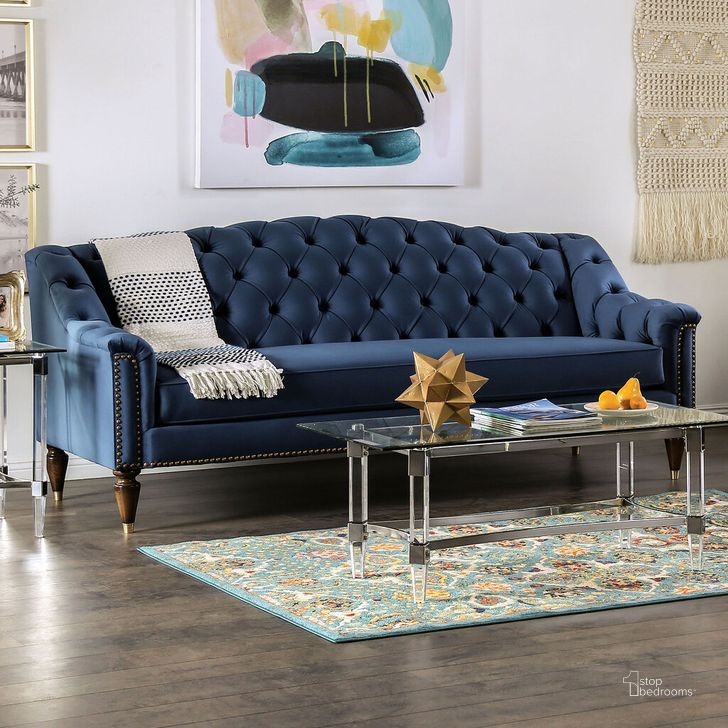 Marinella Loveseat (Royal Blue) Furniture Of America