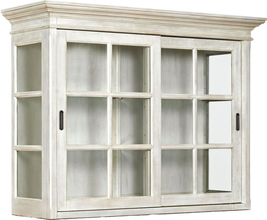 The appearance of McLaughlin White Hutch designed by Artisan Elegance in the modern / contemporary interior design. This white piece of furniture  was selected by 1StopBedrooms from McLaughlin Collection to add a touch of cosiness and style into your home. Sku: 750-851. Material: Wood. Product Type: Hutch. Image1