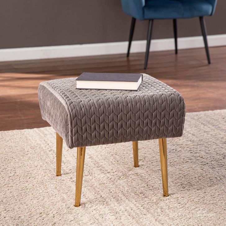 The appearance of Medlana Woven Upholstered Ottoman designed by SEI Furniture in the modern / contemporary interior design. This grey piece of furniture  was selected by 1StopBedrooms from Medlana Collection to add a touch of cosiness and style into your home. Sku: UP1165364. Material: Wood. Product Type: Ottoman. Image1
